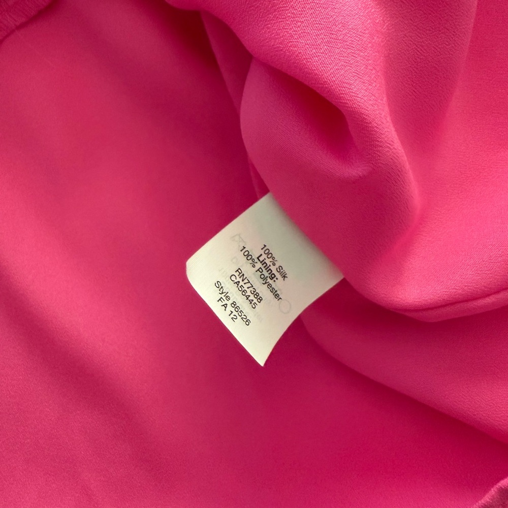 J. Crew Ruffle Neck Sleeveless Camisole - Hot Pink - Picture 4 of 4